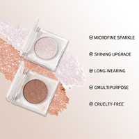 Fard à paupières unique effet caméléon OEM personnalisé, poudre scintillante à changement de couleur, marque privée, haute pigmentation, végétalien, waterproof, non testé sur les animaux