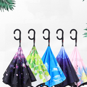 <span class=keywords><strong>Dobble</strong></span> capa de 23 pulgadas, diferentes colores invertir paraguas inversa con C-en forma de manejar anti-UV - Product Image 6