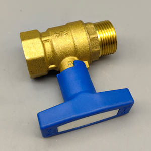 Huifa katup bola kuningan Manual, dengan pegangan nilon 1/2 3/4 1 benang NPT/BSP lubang penuh untuk air OEM dapat disesuaikan - Product Image 3