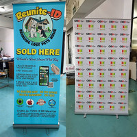 Publicité rétractable enrouler support bannière présentoir enrouler bannière affiche conseil support toile de fond pour salon professionnel