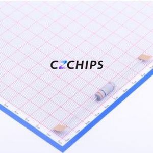 ตัวต้านทานผ่านรูผ่าน MOF5WS-300Kohm 5% T D6xL17.5mm โลหะออกไซด์ฟิล์ม300Kohm 500V - Product Image 1