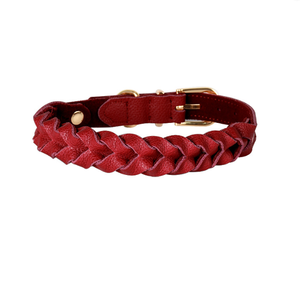 Großhandel moderne Luxus PU Leder Hunde halsbänder für große Hunde & Katzen verstellbar weich bequem - Product Image 2