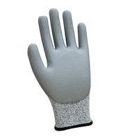 Gants anti-coupure HPPE EN388 niveau 5, revêtement PU, pour travaux de construction, sécurité au travail, jardinage et protection industrielle.