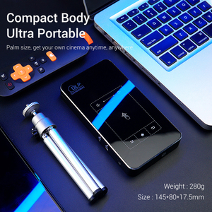 Mini projecteur DLP D047 ultra-fin, système Android 9, WIFI, BT, projecteur domestique, extérieur, 854*480P, avec batterie intégrée - Product Image 6