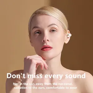 Auriculares Sport Nirkabel Berkualitas Tinggi, Earphone <span class=keywords><strong>Bluetooth</strong></span> Model Jepit dengan Konduksi Tulang, Peredam Kebisingan, dan Mikrofon - Product Image 4