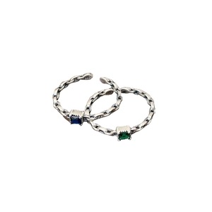 Anillo Yinruitai de Plata de Ley S925 con Diseño Geométrico de Circonitas Multicolores para Mujer, Uso Diario - Product Image 5