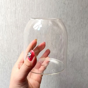 Récipient de bougie en verre borosilicaté élevé avec boule de liège couleur arc-en-ciel couleur unie quantité minimale de commande <span class=keywords><strong>bas</strong></span> - Product Image 2