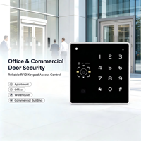 Lecteur de cartes QR RFID à clavier métallique Wiegand 86 pour système de contrôle d'accès mural – Lecteur de cartes d'accès ID IC NFC QR Code