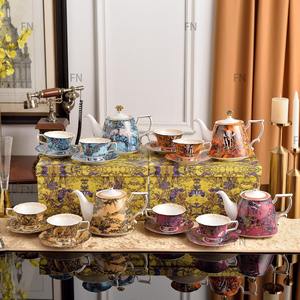 European Luxury Animal Patterned Porcelain Tea Set Hot Selling Ceramic Collection - Product Image 1