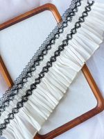 Accessoires de vêtements avec logo du fabricant, dentelle en maille nylon et élasthanne pour robe