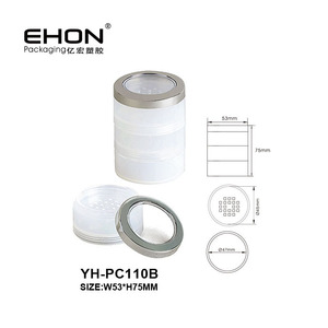 Wholesale Multi-layer ABS/AS <b>Plastic</b> Cosmetic Loose Powder <b>Jar</b> with Transparent Sifter Case <b>Plastic</b> Cosmetic Case - Product Image 4