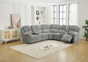 Nouveau Canapé Modulable en Velours Côtelé en Forme de L avec Chargeur Sans Fil Intégré, Mobilier de Salon de Luxe Léger, Canapé Sectionnel Convertible Très Tendance - Product Image 6