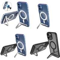 Casing Ponsel Magnetik dengan Penyangga, Grosir Casing Ponsel untuk iPhone 14 13 12 Plus 17 Pro Max Air 16 15 11, Anti Benturan