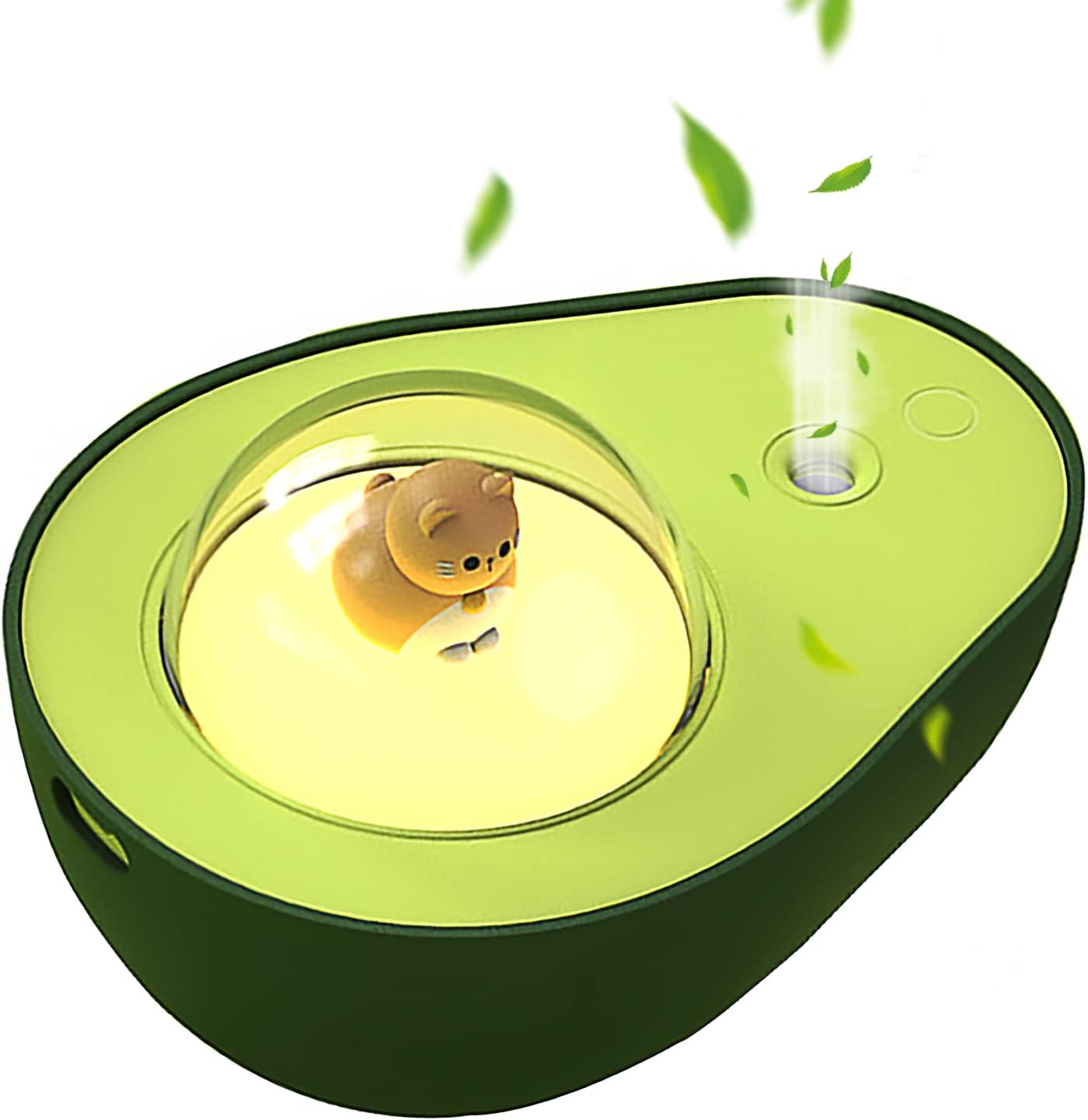 210MI USB авокадо очиститель воздуха Настольная лампа милый кот ночник увлажнитель воздуха для спальни для детей