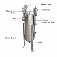 Boîtier de filtre à sac en acier inoxydable SS304 pour la filtration industrielle de l'eau, de l'huile, de la peinture et des liquides chimiques