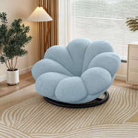 Fauteuil d'appoint en velours rembourré pour salon, balancelle à bascule avec pieds en acier inoxydable, coussin moelleux en éponge, mobilier de loisirs pour appartement