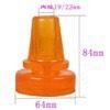Bâton de marche avec embout en caoutchouc de 8 cm, antidérapant, accessoire pour canne de randonnée, pour personnes âgées, utilisation en extérieur - Product Image 3
