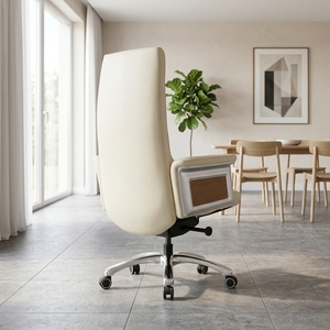 Poltrona Ergonomica Tradizionale in Vera Pelle, Regolabile in <span class=keywords><strong>Altezza</strong></span> e Reclinabile, per Casa, Soggiorno e Officina - Product Image 2