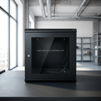 Armoire de serveur murale de 19 pouces avec matériau en acier laminé à froid conforme à la norme ANS/EIA RS-310-D