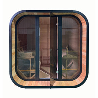 Sauna domestique en bois pour 4-6 personnes et hammam sec Sauna extérieur carré en cèdre rouge