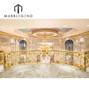 Lan Can Cầu Thang Hoàng Gia Trang Trí Lan Can Bằng Kim Loại Lan Can Bằng Đồng Cho Biệt Thự - Product Image 4