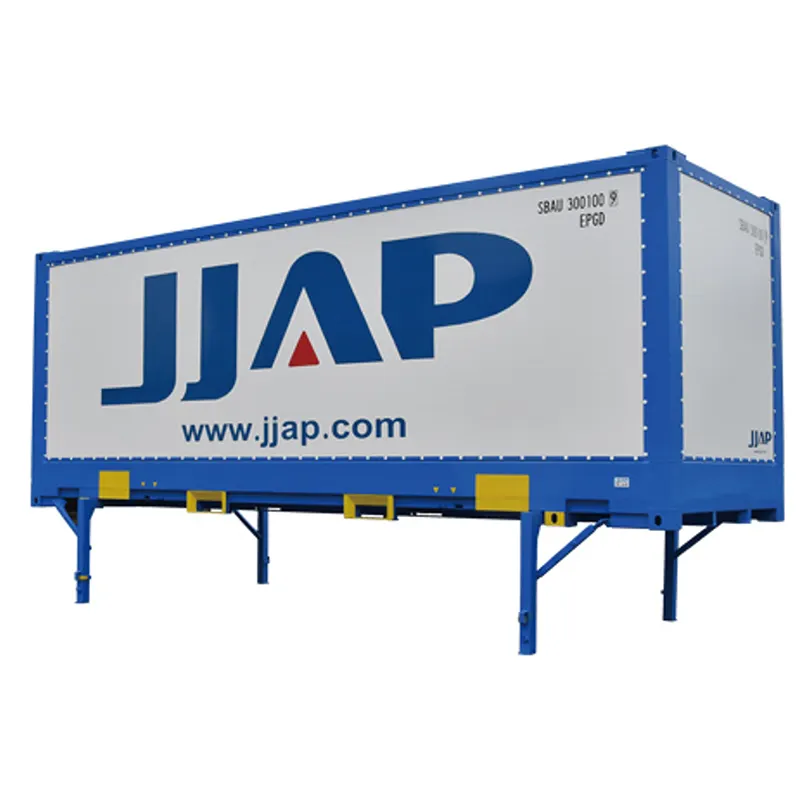 JJAP conteneur de corps d'échange supérieur avec pied pliable conteneur en acier inoxydable