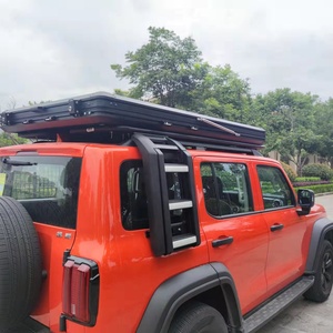 Odm/oem ขนาดใหญ่4X4รถกระบะรถบรรทุกเต็นท์สามเหลี่ยมบนชั้นดาดฟ้าเต็นท์อลูมิเนียมพับรถเต็นท์ตั้งแคมป์บนหลังคา OEM กลางแจ้ง - Product Image 6