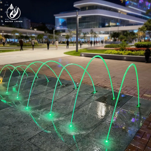 Fontana a Onde Scintillanti Moderna in Acciaio Inossidabile per Esterni, Giardini e Piazze - Effetto <span class=keywords><strong>Acqua</strong></span> Ondulata Commerciale - Product Image 5