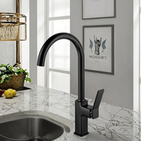 Robinet de cuisine monotrou à noyau en zinc + laiton Robinet d'évier chaud et froid pour mélangeur de cuisine
