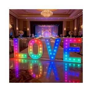 Novedades, Estilo Ins, Tira de LED 3D, Decoración para Bodas, Suministros para Escenarios, Letreros para Eventos y Fiestas, Personalizable - Product Image 6