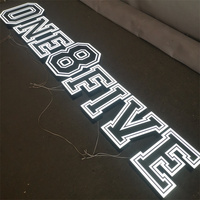 Letrero frontal de letras Led acrílico personalizado, letrero de canal 3D, letrero Led de tienda