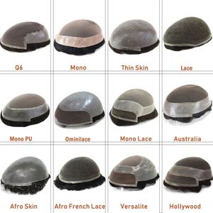 Prothèse capillaire pour <span class=keywords><strong>homme</strong></span> en dentelle mono PU, perruque toupet 100% <span class=keywords><strong>cheveux</strong></span> humains, toupet durable mono polyskin pour <span class=keywords><strong>homme</strong></span> - Product Image 6