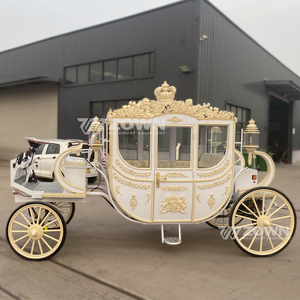 Carruaje Real Eléctrico de Lujo Personalizado, Estilo Europeo Clásico, para Bodas, Vehículo de Turismo de Alta Gama con 4 Ruedas - Product Image 2