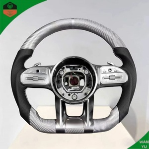 Volant pour Benz <span class=keywords><strong>AMG</strong></span> GT <span class=keywords><strong>CLA</strong></span> GLB <span class=keywords><strong>35</strong></span> 45 GLB GLE 53 63 <span class=keywords><strong>AMG</strong></span> GT S <span class=keywords><strong>4MATIC</strong></span> en fibre de carbone véritable - Product Image 1