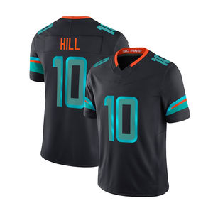 2025 Майская коллекция футболок 17 Jaylen Waddle 1 Tua Tagovailoa 10 Tyreek Hill вышитая Футбольная форма - Product Image 5