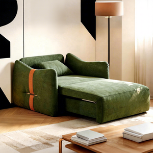 Sofá Cama Moderno de Tela, Convertible, Multifuncional, Reclinable, Sofá de Dos Plazas de Lujo, Sillón Cama Extraíble Inteligente para Espacios Pequeños - Product Image 2
