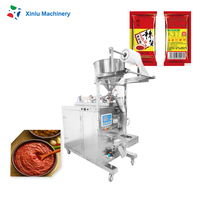 Machine automatique d'emballage de crème glacée, sachet de fromage liquide, de tomate, de beurre de cacahuètes, de pâtes, de gingembre, d'ail, de gelée de pétrole
