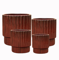 Pots de fleurs en céramique en gros, grands et petits, en poterie émaillée, design extérieur, pour la maison, la pépinière, le jardin, kit de plantation au sol, utilisation en intérieur