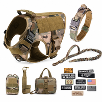 Nouvelle Harnais Tactique de Luxe 6-en-1 pour Chien, Réglable, Respirant, Imperméable, Réfléchissant, Camouflage, Orné de Pierres, Sportif, Tendance et Durable, Modèle 2026