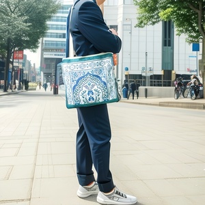 Bolsa para alfombra de oración cómoda y antideslizante con forma especial, diseño floral musulmán, tejido artesanal, lavable, tipo esponja. - Product Image 4