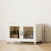 Grande Armoire Pliable en PP à Grande Capacité, Penderie Domestique en Plastique pour Rangement, Étagère Organisatrice de Vêtements