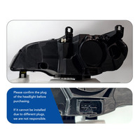 Conjunto de Faros Delanteros LED DRL de Doble Color con Proyector Golden Eye para X6 E71 2008-2014, Señal de Giro, Plug and Play, Piezas de Auto XUNBAI 12V