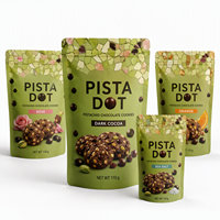 Sachet Doypack Personnalisé pour Snacks, avec Fenêtre Transparente, Fermeture Zip Refermable, Qualité Alimentaire, pour Sésame et Noix de Cajou