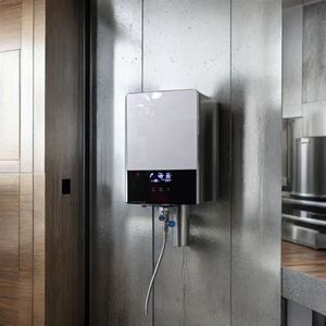 Arranque remoto 7000W/8000W Calentador de agua caliente eléctrico sin tanque Ducha instantánea LED para baño Cocina para uso en hoteles al aire libre - Product Image 1