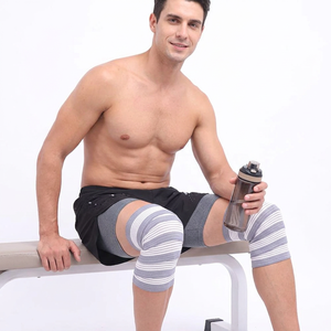 High Quality Breathable <b>Knee</b> <b>Wraps</b> Advanced Protection Natural Rubber PVC Unisex Weight Lifting Sports Bandages Gym Training - Product Image 1