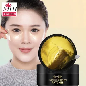 Korean Mask Collagen OEM ODM Wholesale Collagen Eye Patch Luxury Gold Eyemask Under Eye Skin Care Yellow Collagen Gel Pads Eye Mask Undereye Patches