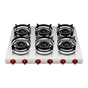 In-Smart golden commercial factory direct supply best price profession manufacturer wholesalers six burner table-top gas stove