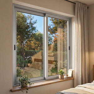 <span class=keywords><strong>Ventana</strong></span> Corredera de Estilo Chino Antiguo, de Aleación de Aluminio, con Puerta de Acero Inoxidable, Doble Vidrio Aislante - Product Image 3