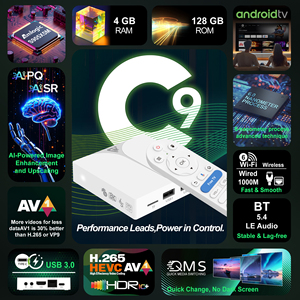 Ventes d'usine C9 Nouveau modèle Smart Android 14 Décodeur TV avec 4 Go de RAM 128 Go de ROM et Amlogic S905X5M Quad Core Support 4k Tv Box - Product Image 3