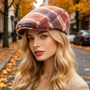 Béret de style japonais pour femme (Nouvelle collection automne/<span class=keywords><strong>hiver</strong></span>) – Casquette décontractée respirante en jean rétro britannique - Product Image 1